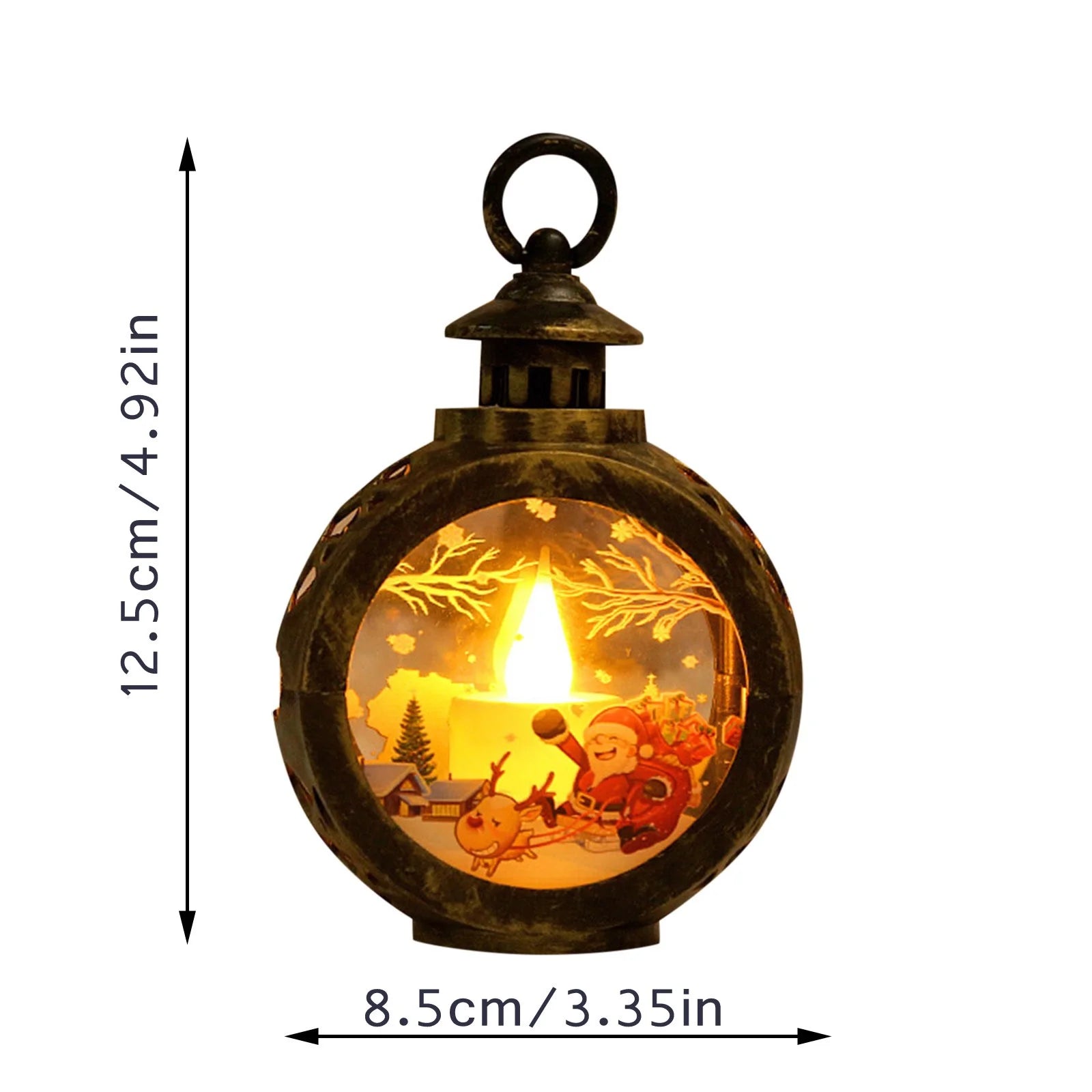 Clearance Navidad Decoracion Casa Ofertas Interior Fall Thanksgiving Decor/Christmas Decorations for Home Indoor Outdoor Christmas Decorations LED round Light Children Gift Window Display Pendant