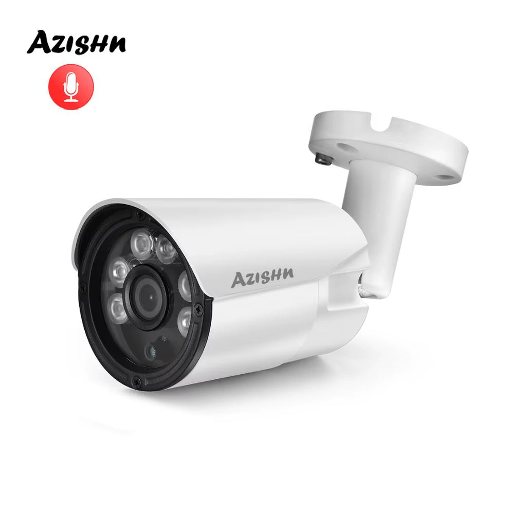 H.265+ 5MP/4MP/3MP/2MP POE IP Camera Street Audio Night Vision Metal IP67 CCTV Security Outdoor Video Surveillance Camera