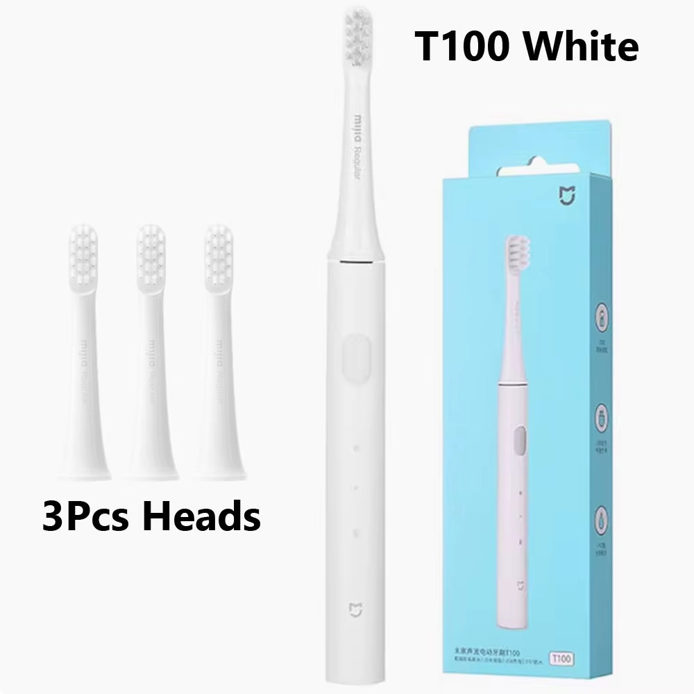 Cepillo de dientes eléctrico sónico original MIJIA T100, recargable por USB, resistente al agua, automático y ultrasónico.