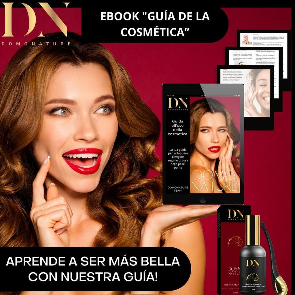 Crema Baba De Caracol Pura Facial 100%, Serum Acido Hialuronico Y Vitamina C, Contorno De Ojos Antiarrugas Mujer Y Hombre, Hidratante, Domonature 30Ml