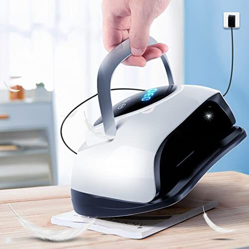 Secador De Uñas Profesional Lampara LED UV De 220W Para Gel Secado Con LCD Plan