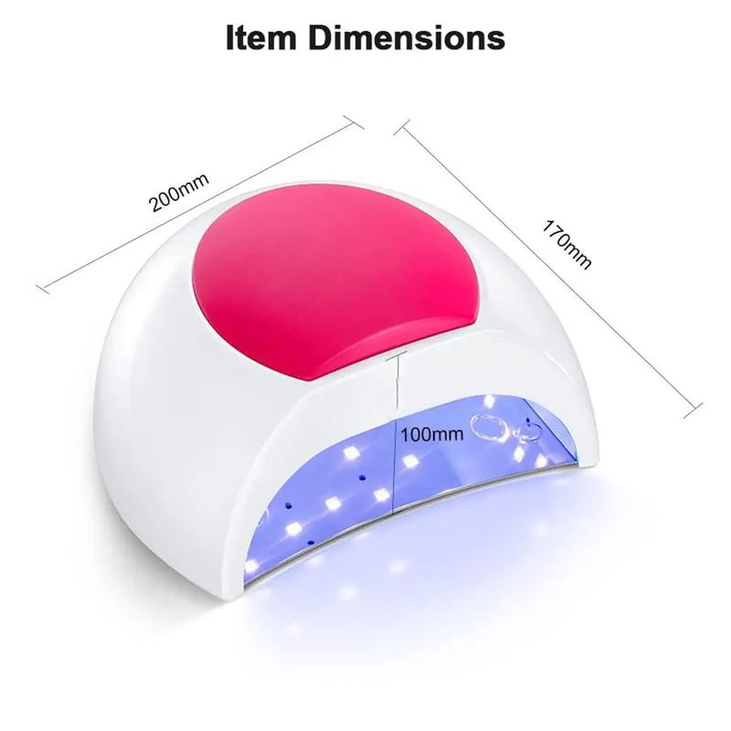 Lámpara LED Profesional De Secado De Uñas, 48W Con 36 LED Y Sensor Automático - Nail Art, Nail