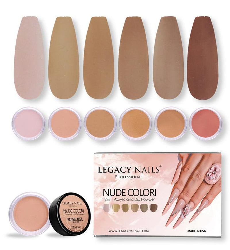 Colección de acrílicos de colores Nude Colori