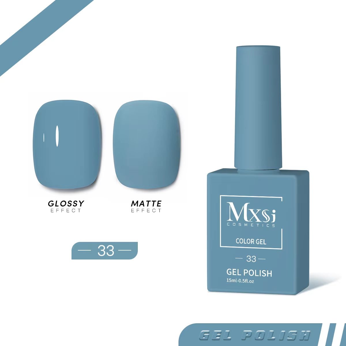 Esmalte de uñas en gel Mxsi de 15 ml, color marrón neón, azul real, rojo, verde, pastel, nude, para decoración de uñas, laca de gel, capa superior, gel UV, 