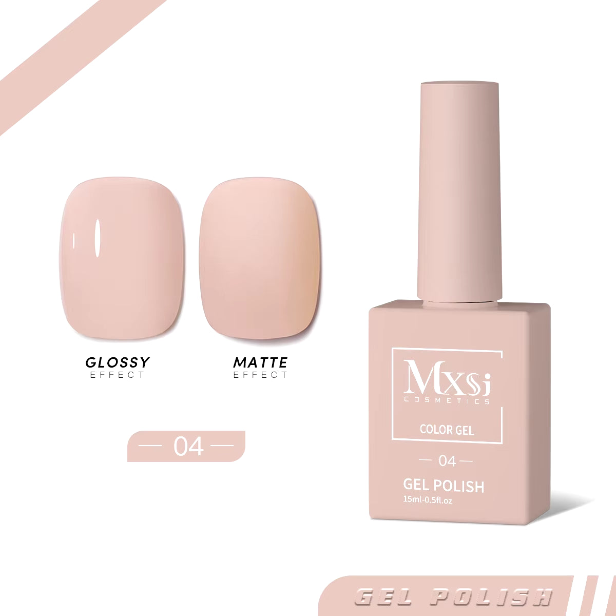 Esmalte de uñas en gel Mxsi de 15 ml, color marrón neón, azul real, rojo, verde, pastel, nude, para decoración de uñas, laca de gel, capa superior, gel UV, 