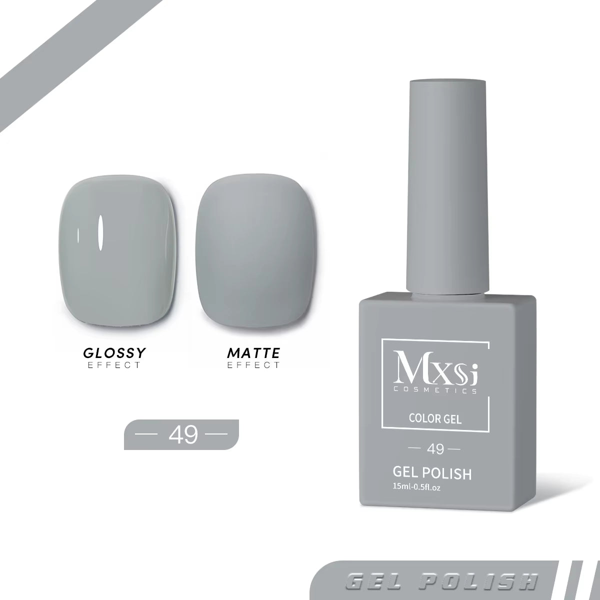 Esmalte de uñas en gel Mxsi de 15 ml, color marrón neón, azul real, rojo, verde, pastel, nude, para decoración de uñas, laca de gel, capa superior, gel UV, 