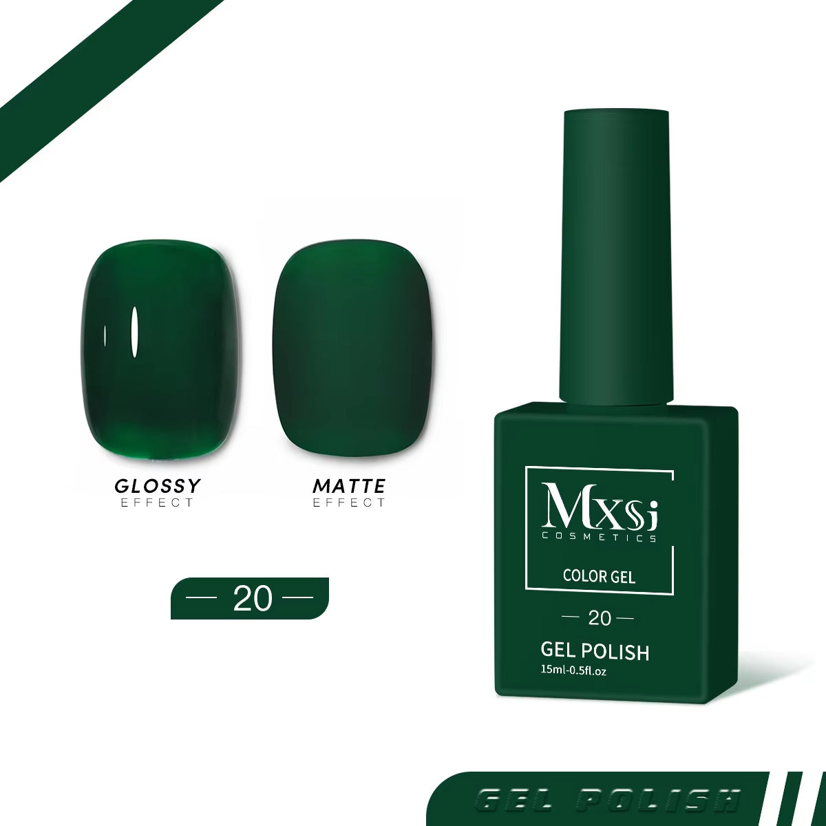 Esmalte de uñas en gel Mxsi de 15 ml, color marrón neón, azul real, rojo, verde, pastel, nude, para decoración de uñas, laca de gel, capa superior, gel UV, 