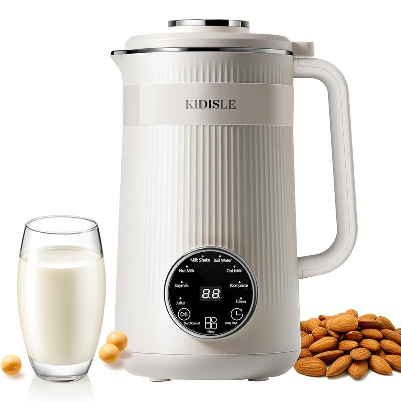  Cafetera y máquina de leche de nueces automática multifuncional KIDISLE 8 en 1 de 946 ml (32 oz), autolimpieza, inicio diferido, manten