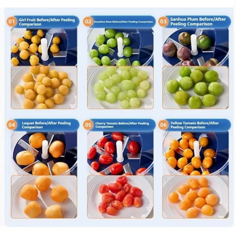 Maquina electrica de pelar uvas 