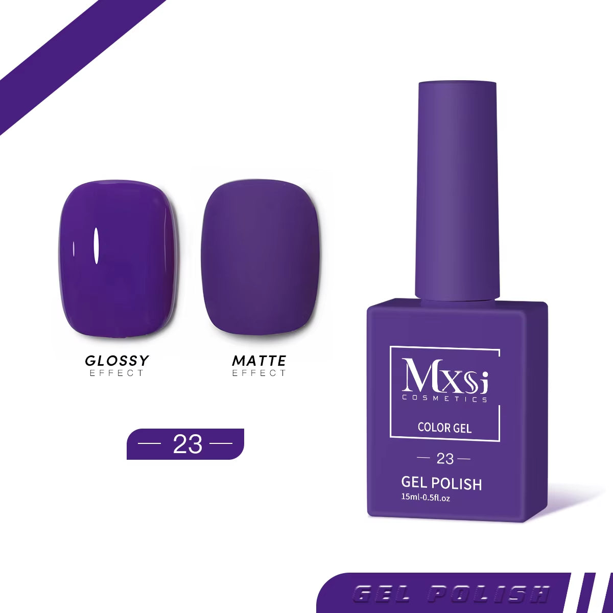 Esmalte de uñas en gel Mxsi de 15 ml, color marrón neón, azul real, rojo, verde, pastel, nude, para decoración de uñas, laca de gel, capa superior, gel UV, 