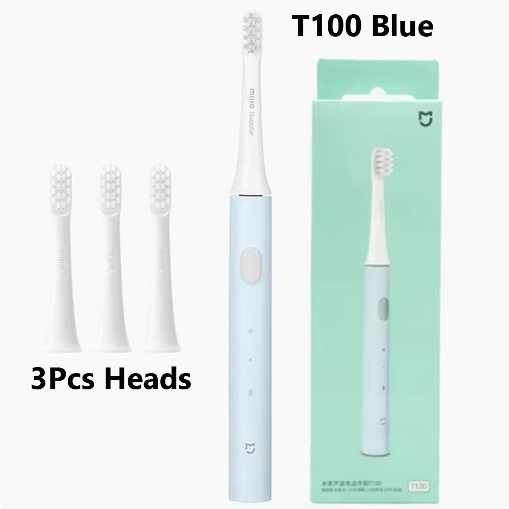 Cepillo de dientes eléctrico sónico original MIJIA T100, recargable por USB, resistente al agua, automático y ultrasónico.