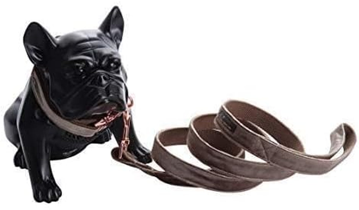   imagen del producto Collar y correa para perros, juego de collar y correa de terciopelo para perros, suave y cómodo, collares ajustables para perros