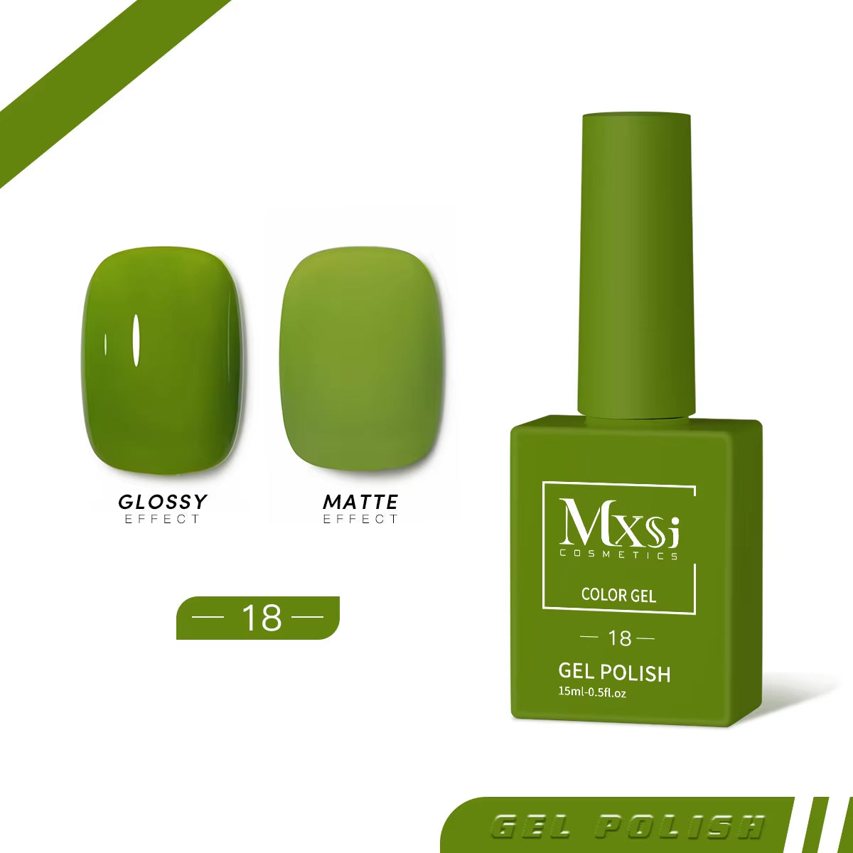 Esmalte de uñas en gel Mxsi de 15 ml, color marrón neón, azul real, rojo, verde, pastel, nude, para decoración de uñas, laca de gel, capa superior, gel UV, 